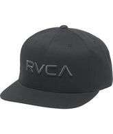 RVCA Men's Twill Snapback Ii, Black/Charcoal